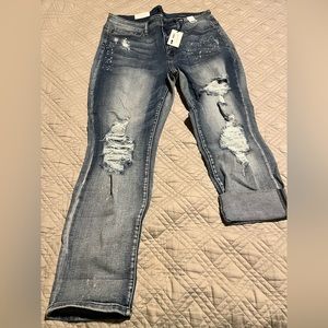 Judy blue splatter jeans. Size 18w
